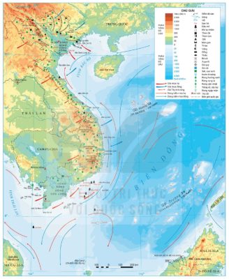 Bản đồ địa lí tự nhiên Việt Nam