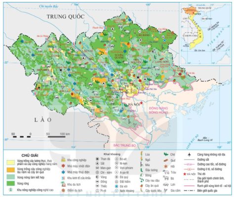 Bản đồ kinh tế vùng Trung du và miền núi phía Bắc năm 2024