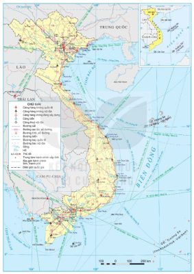 Bản đồ mạng lưới giao thông Việt Nam năm 2024