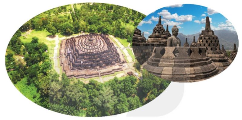 Đền Bô-rô-bu-đua (In-đô-nê-xi-a) – kì quan Phật giáo lớn nhất thế giới, được xây dựng vào thế kỉ VIII