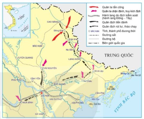Lược đồ chiến dịch Biên giới thu – đông 1950