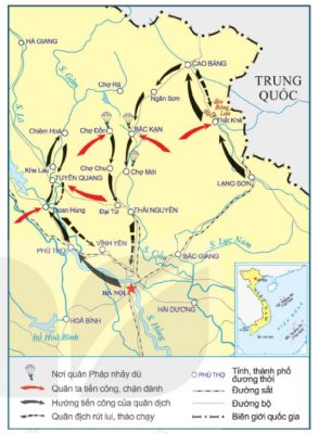 Lược đồ chiến dịch Việt Bắc thu – đông 1947
