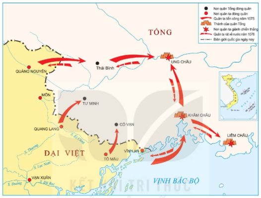 Lược đồ cuộc kháng chiến chống quân xâm lược Tống giai đoạn thứ nhất (1075)