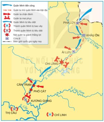 Lược đồ trận Chi Lăng – Xương Giang