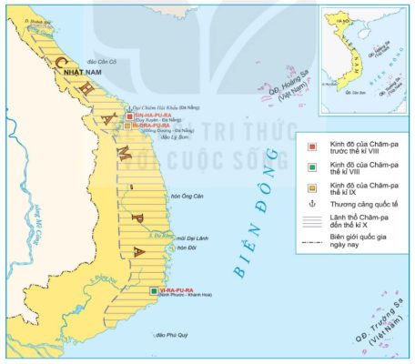 Lược đồ Vương quốc Chăm-pa đến thế kỉ X