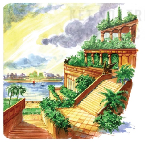 Vườn treo Ba-bi-lon (tranh minh hoạ)