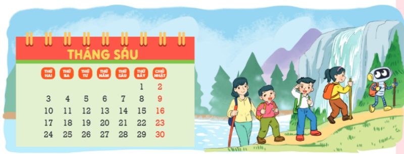 Tờ lịch tháng 6