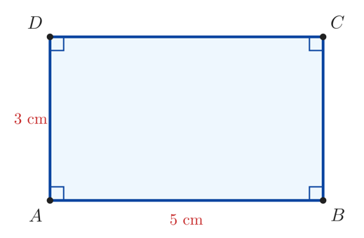 Bước 3 vẽ hình chữ nhật: nối CD được hình chữ nhật ABCD hoàn chỉnh