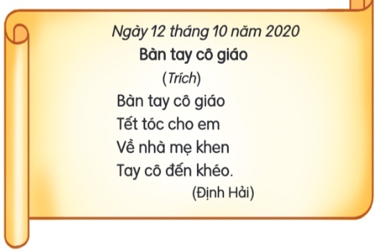 Bàn tay cô giáo